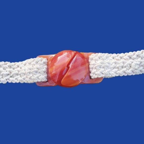 Vintage Boho Belt Tortoiseshell Twee Summer Beach Vacation - Picture 2 of 3